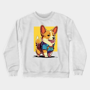 cute corgi Crewneck Sweatshirt